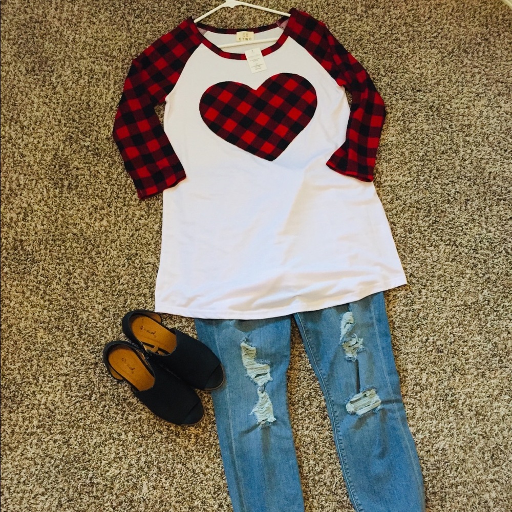 Buffalo plaid ♥️ tunic shirt